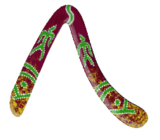 Hand-Made Aussie-Round Boomerang for adult